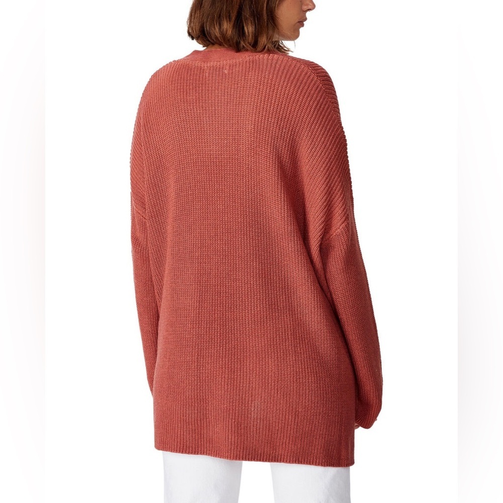 Cotton On Women's Archy Cardigan Sweater Size Medium Canyon Rose Marsala Twist - Picture 3 of 16